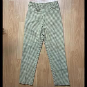 Vintage 1970s Plaid Trousers Permanent Press Size XS/S